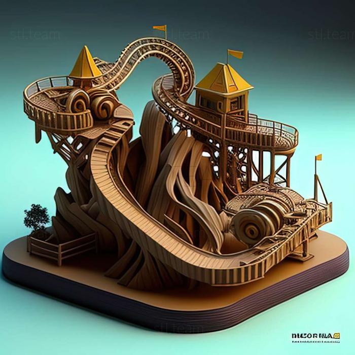 3D model RollerCoaster Tycoon 3 Soaked game (STL)